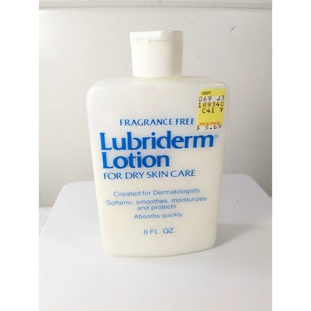 Vintage Lubriderm Lotion for dry skin care Fragrance Free 1990 '90s